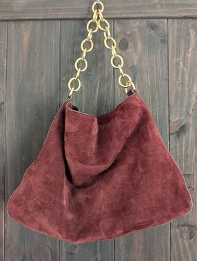 NWT J. Crew Berkeley Chainlink Shoulder Bag In Suede